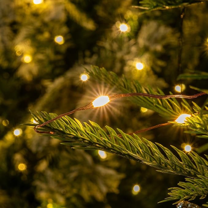 660FT 2000LED Plug in Fairy Lights Extra Long with Remote Waterproof Warm White Copper Wire Twinkle String Lights for Indoor Outdoor Christmas Tree Bedroom Porch Wedding Party Girl's Room