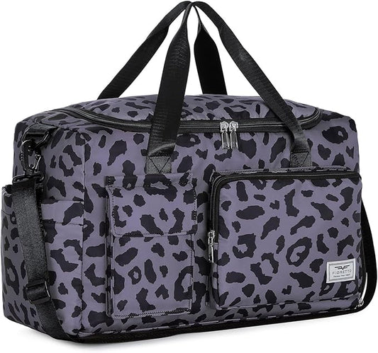 FIORETTO Women's Gym Duffle Bag with Shoes Compartment, 30L Capacity, Ideal for Travel, Gym, Sports, Duffel, Weekender
