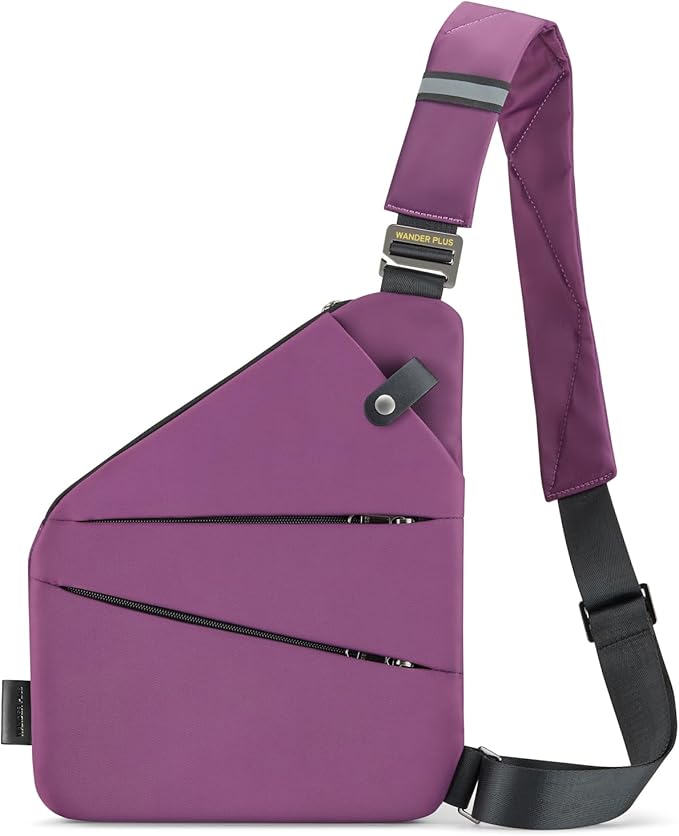 WANDER PLUS® Anti Theft Crossbody Bag, Shoulder Bag Anti-theft Design for Travel, Sport, Work