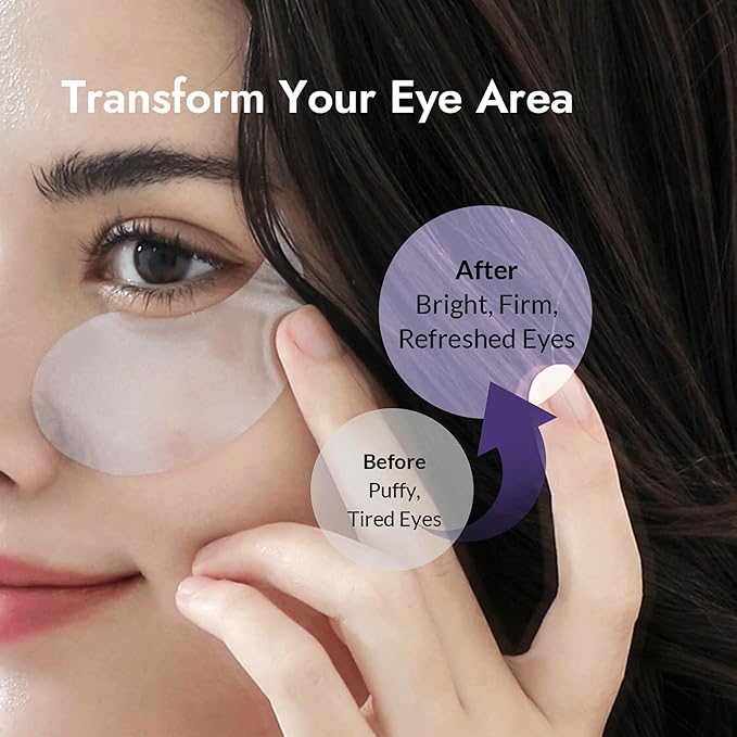 MIZON Marine Collagen Eye Gel Patch with Hydrolyzed Collagen, Caviar, and Chamomile for Firming, Nourishment, and Wrinkle Care- Korean Eye Mask– 60pcs –