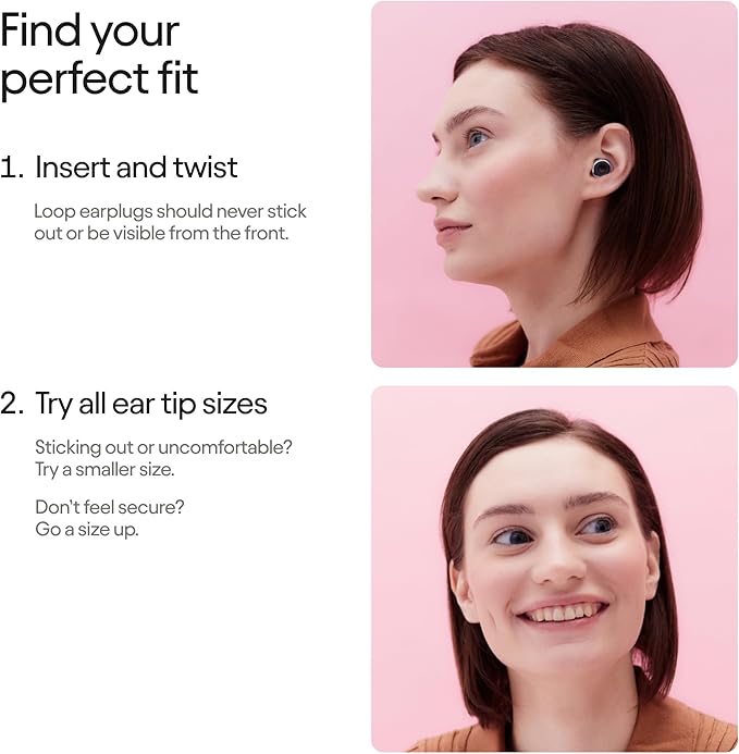 Loop Experience 2 Plus Ear Plugs – Stylish Certified Hearing Protection for Concerts & Festivals, Live Events, Sports, DJs & Nightlife – 17dB Noise Reduction, (High-Fidelity) + Mute for extra coverage