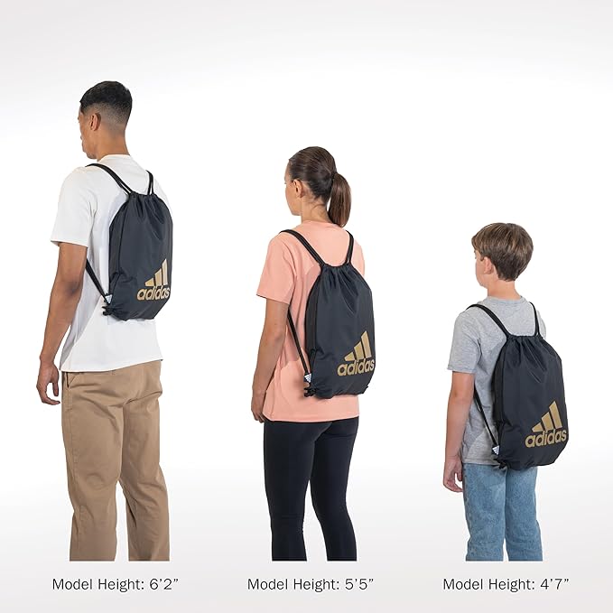 adidas Ready Sackpack – Drawstring Backpack Lightweight Small Gym Bag
