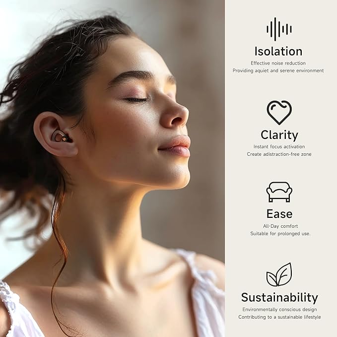 Concert Ear Plugs, 𝟐𝟎𝟐𝟔 𝐔𝐩𝐠𝐫𝐚𝐝𝐞 High Fidelity Hearing Protection for Rave、Festival、Musicians、Travel, Comfortable Silicone EarPlugs for Concerts、Work,30 dB Noise Reduction Gifts for Everyone