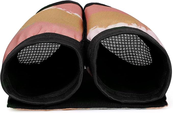 riemot Luggage Travel Cup Holder Free Hand Drink Carrier - Hold Two Coffee Mugs - Fits Roll on Suitcase Handles - Gifts for Flight Attendants Travelers Accessories Brown