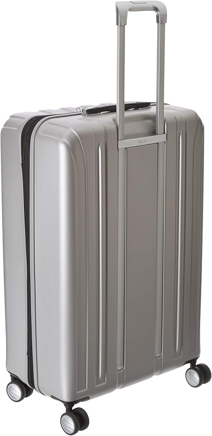 DELSEY PARIS Titanium Hardside Expandable Luggage with Spinner Wheels Checked Luggage, Silver, Checked-Large 29 Inch