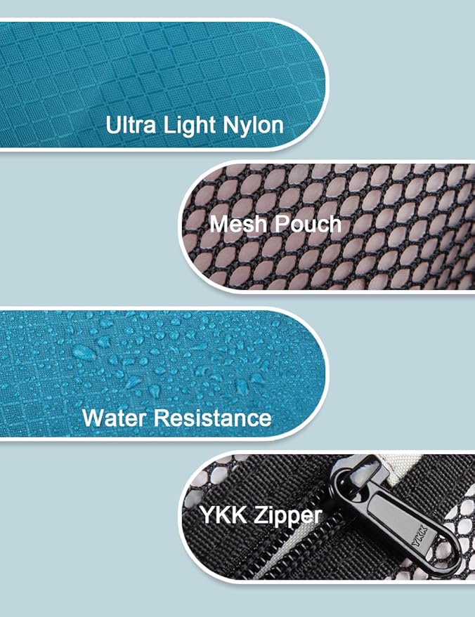GOX Travel Small Toiletry Bag for Men Nylon Dopp Kit Medicine Bag Travel Organizer Pouch Shave Kits for Teens Toiletry Essentials Bathroom Compact (Peacock, 7.9 * 3.7 * 2 Inches)