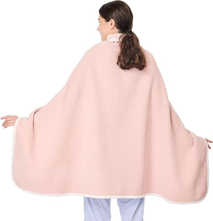 XING YE CHUAN Fleece Wearable Blanket, Comfy Poncho Throw with Buttons, Plush Sleeveless Blankets, for Women Cape Wrap Cover…
