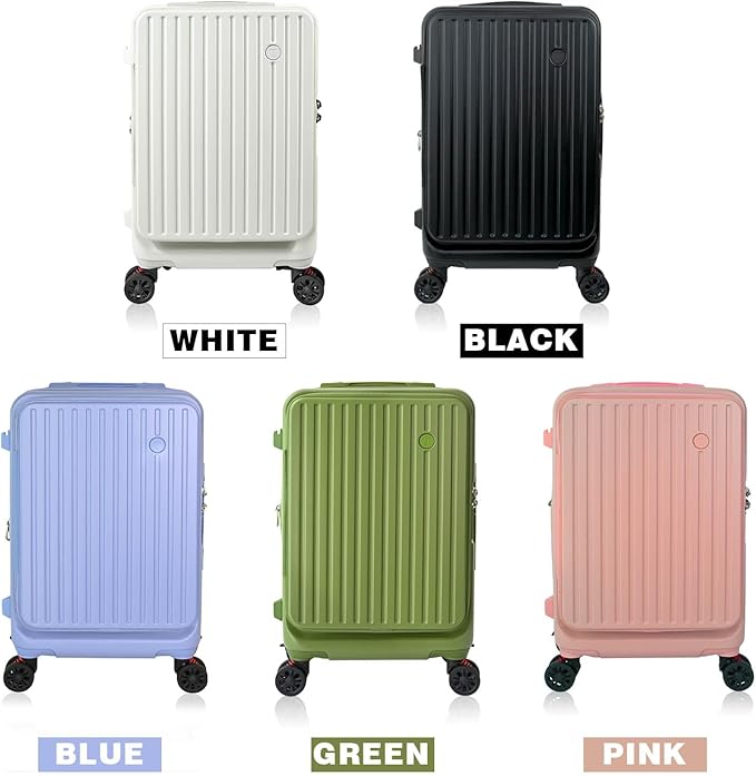 Carry on Luggage 22x14x9 Airline Approved, Carry on Suitcases with Wheels, Expandable Suitcase with YKK zipper, Top Open Design Luggage with Spinner wheels, Perfect for Gift