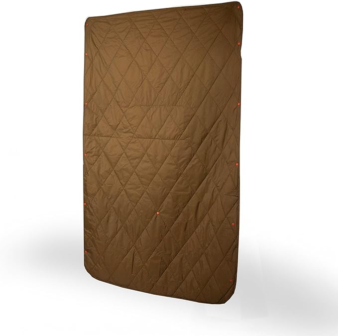 Gravel Layover Travel Blanket – Ultra-Light Compact Blanket for Camping and Outdoor Adventures - Down Alternative Portable Travel Blanket for Layovers & Road Trips (Desert Lake)