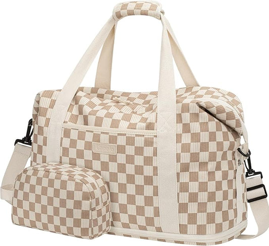Expandable Travel Duffle Bags Weekender Overnight Bags for Women Men Hospital Bag for Women Labor Delivery with Toiletry Bag Waterproof