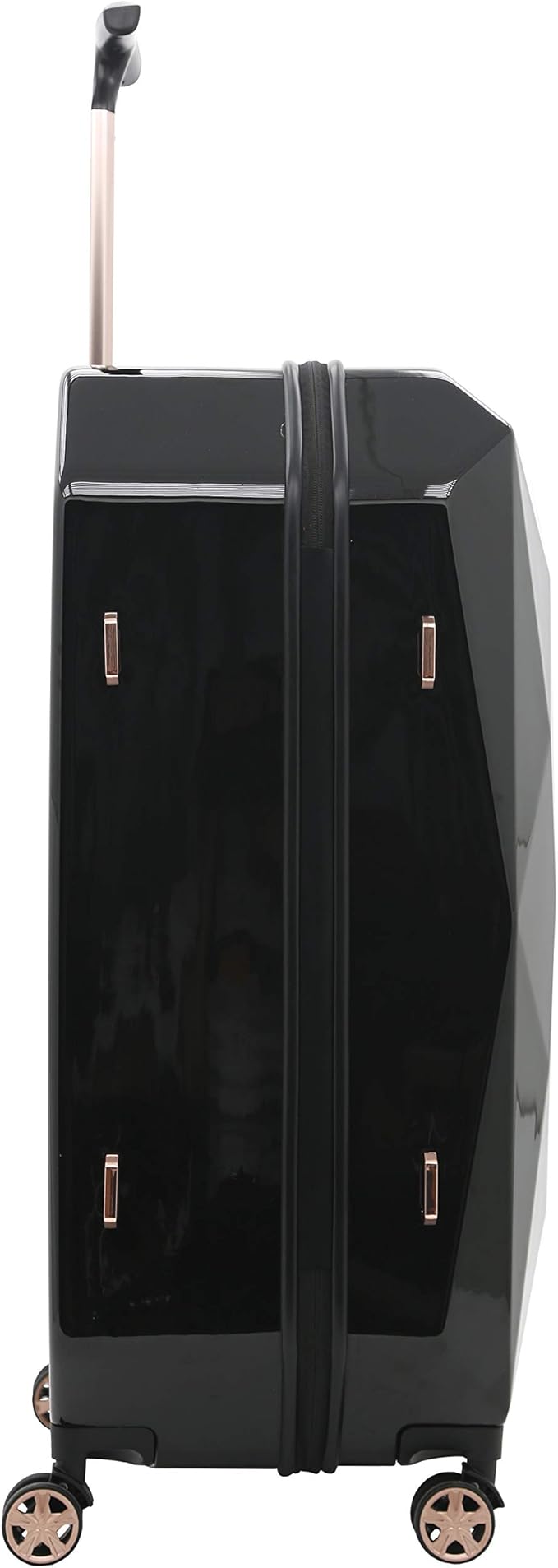 kensie Women's Gemstone Luggage Set, Black, 2 Piece Set (28"/20")