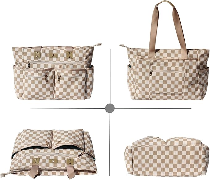Weekender Bag Carry On Bag Overnight Tote Travel Duffle with 13 Pockets for Travel,Work，Gym,Beach,Teacher,Nurse