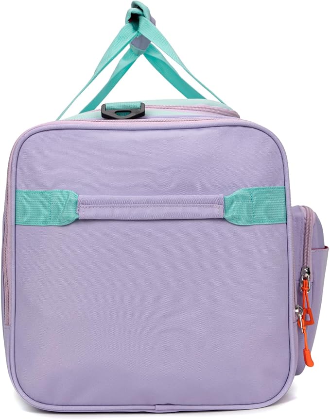 HawLander Large Kids Duffle Bag for Travel, Overnight, or Weekender, 22" inch (Light Green)