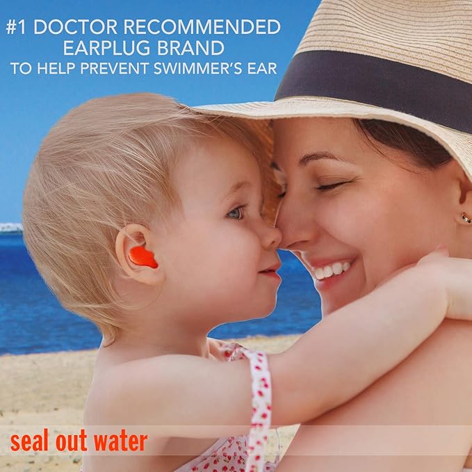Mack's Silicone Putty Ear Plugs, Kids Size | 6 Pair | Swimming | Travel | Made in USA