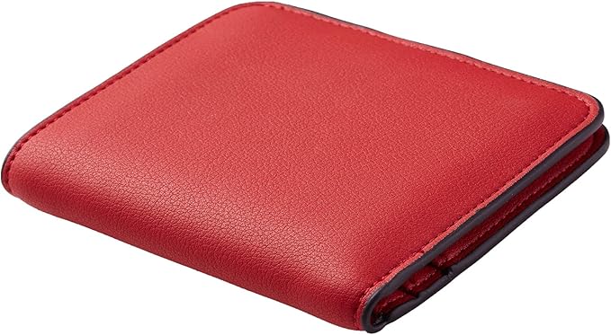Toughergun Women’s Small Slim Leather Wallet with RFID Protection, Compact Bifold Mini Purse with Clear ID Window