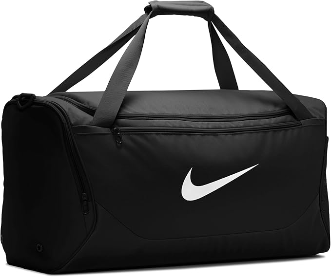 Nike Brasilia Duffel (Medium), Black/Black/White, MISC
