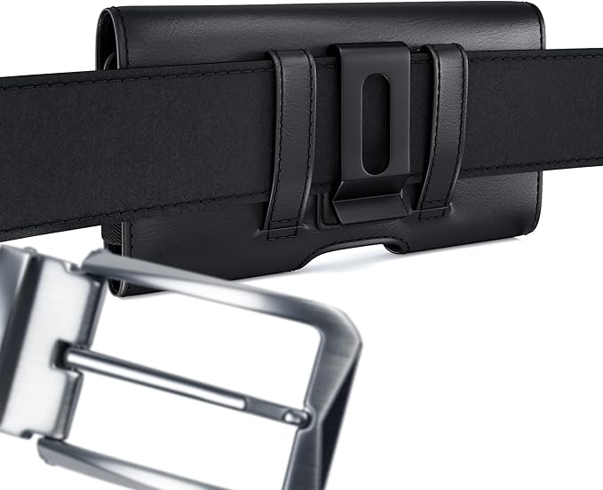 Galaxy S20, S21, S22 Cell Phone Belt Holster Case with Credit Card Holder