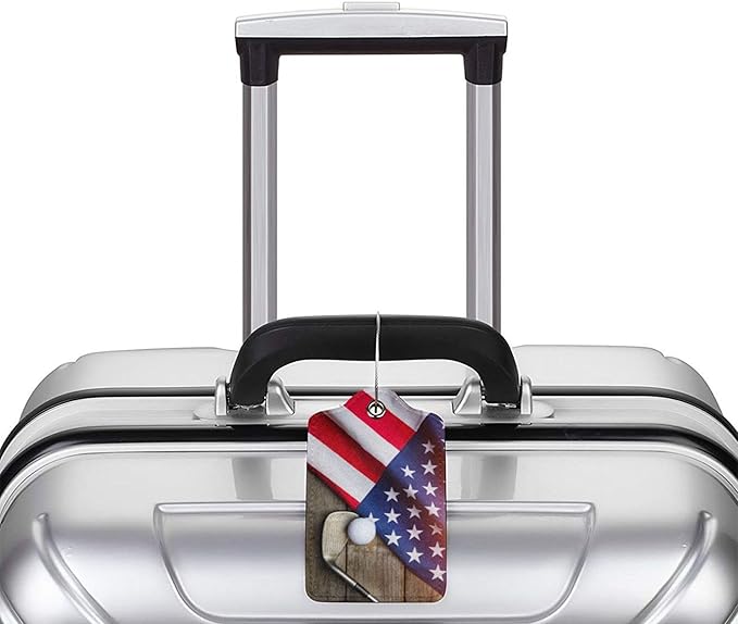 Golf Ball Luggage Tags for Suitcases Leather Carnival Cruise Luggage Tags Privacy Cover Baggage Tag Cute Travel Name Tags for Cruise Ships Travel Essentials Sports Tags for Adults