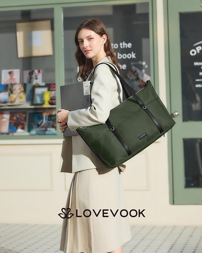 LOVEVOOK Gym Bag for Women, Small Sport Duffle with Shoe Compartment, Weekender Travel Tote for Work Yoga Workout