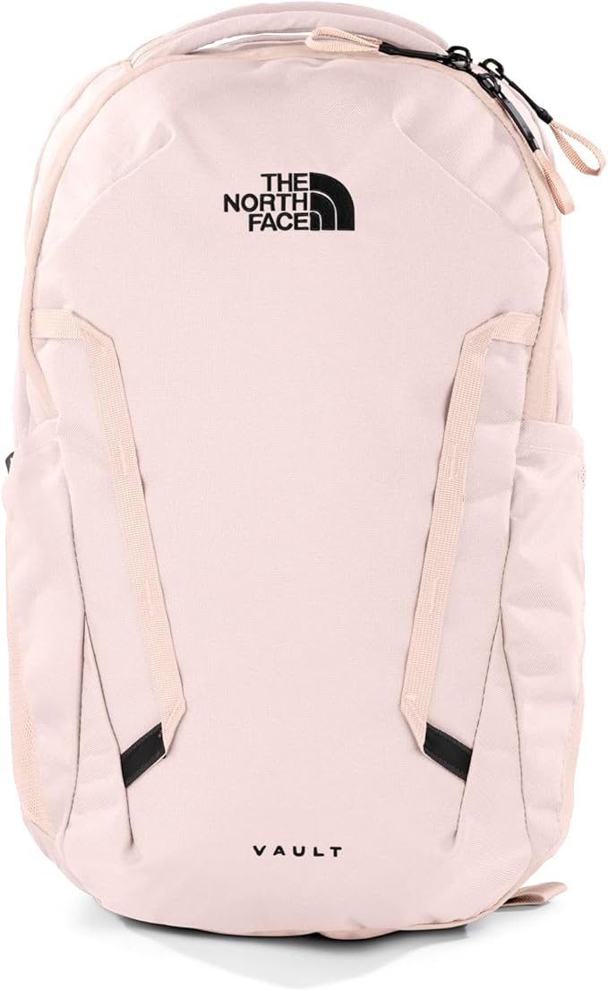 The North Face Women's Vault Everyday Laptop Backpack - Commuter Travel Bag, Water-Repellent, Spacious Main Compartment, Pink Salt, One Size