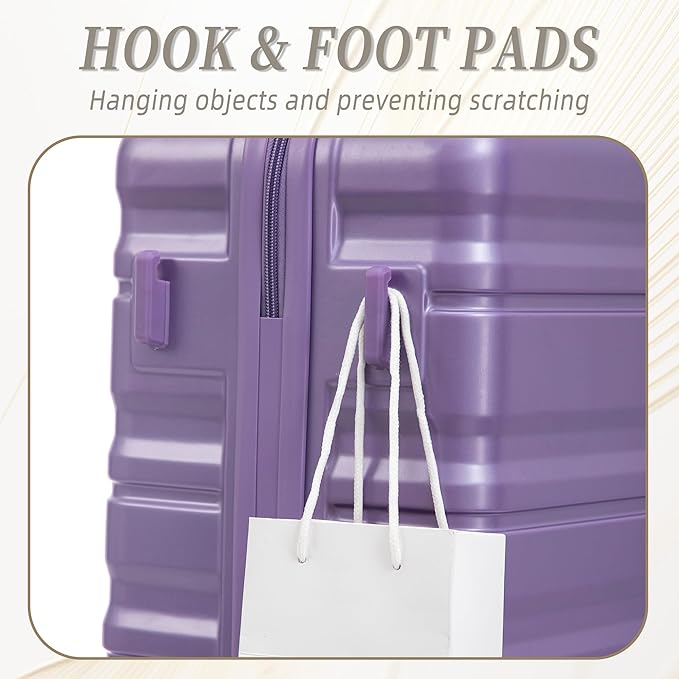 3-Piece ABS Hardshell Suitcase Sets Lightweight, Tough & Scratch-Resistant