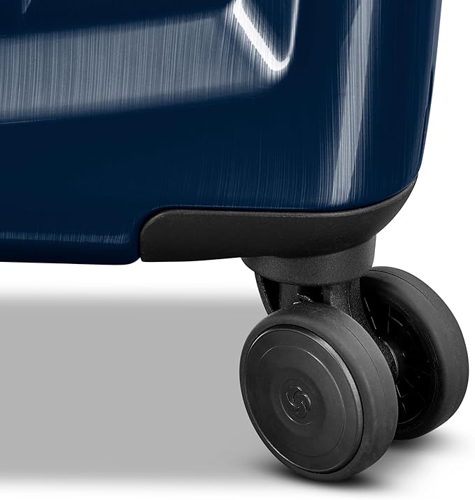 Samsonite Winfield 2 Hardside Expandable Luggage with Spinner Wheels, Navy, Checked-Medium 24-Inch