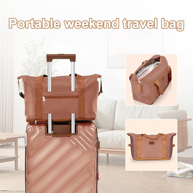 5 piece Luggage Set Expandable Suitcase 22x14x9 Airline Approved Carry on, ABS Hard Case Suitcases with Spinner Wheels, TSA Lock (Pink)