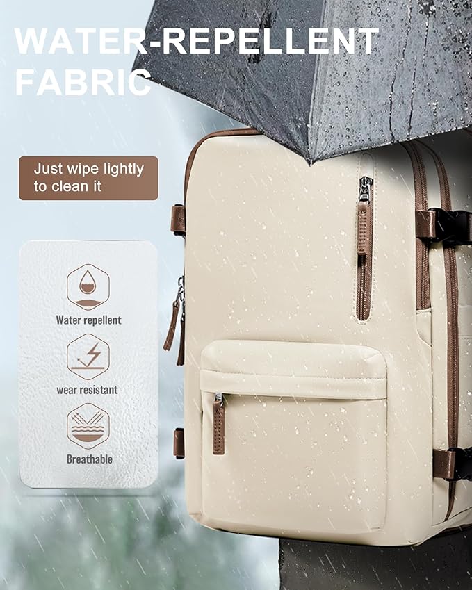 WONHOX Large Travel Backpack Carry on Flight Approved Laptop Work Business Backpack for Women Men Mochila de Viaje