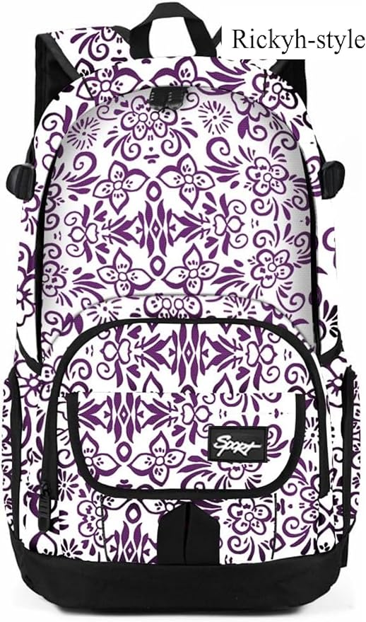 rickyh style School Backpack Travel Bag for Men & Women Lightweight College Back Pack with Laptop Compartmen