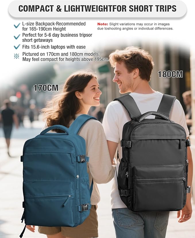 VECAVE Vacuum Travel Backpack with Pump for Women, Personal Item Carry on Backpacks Flight Approved for Men,Laptop Waterproof Work Compression bags Casual Daypack(Blue)