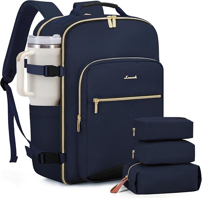 LOVEVOOK 50L Large Travel Backpack for Women Men Fits 17 Inch Laptop, Carry on Backpack for Traveling on Airplane, Personal Item Bag Airline Approved, Business Causal Weekender Backpacks