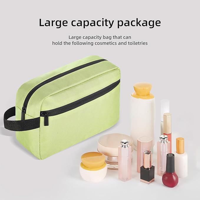 Travel Toiletry bag Toiletry bag for women men Hanging Cosmetic bag Travel accessories for Women Men (Grass green)