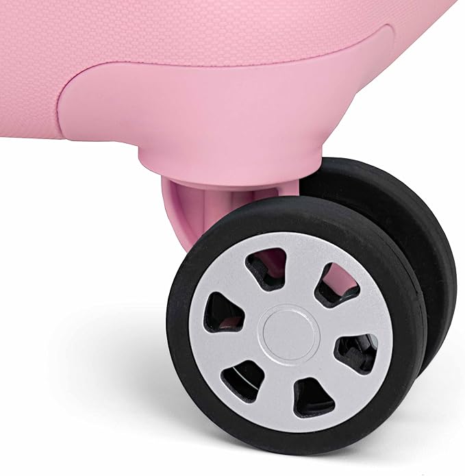 Traveler's Choice Pagosa Hardshell Expandable Luggage with Spinner Wheels, Pink, 22-Inch Carry-on