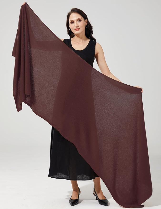Soft Cashmere Blend Wrap Chic Scarf Stole for Women Wayfarer Travel Extra Large 87"x28"