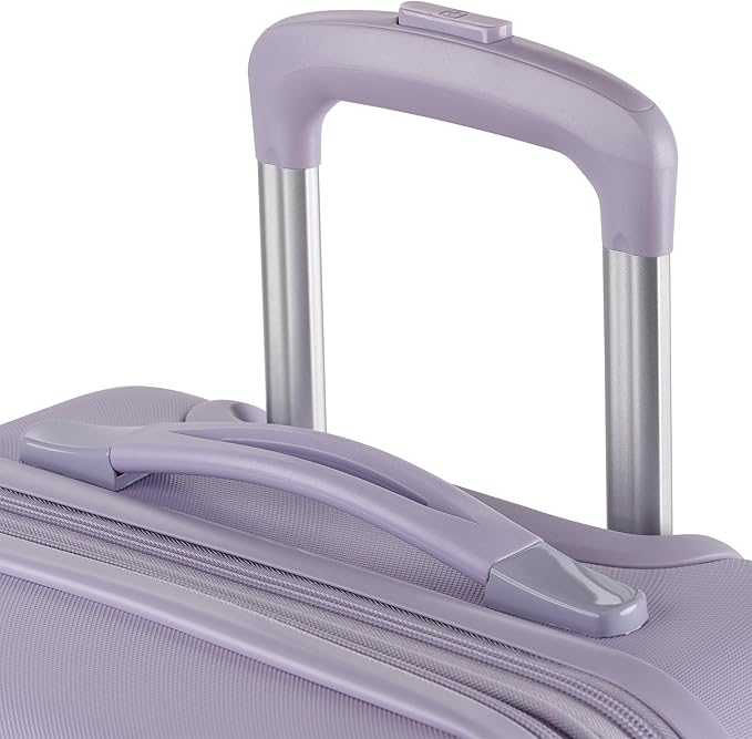 SwissGear 7366 Signature Hardside Expandable Luggage with Spinner Wheels, TSA Lock, Cup-Holder, Evening Haze, Carry-On 19-Inch