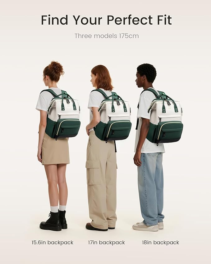 LOVEVOOK Laptop Backpack for Women, 15.6 Inch Work Business Backpacks Purse With Large Capacity, Waterproof Nurse Bag College Bookbag for School, Waterproof Casual Daypack for Travel