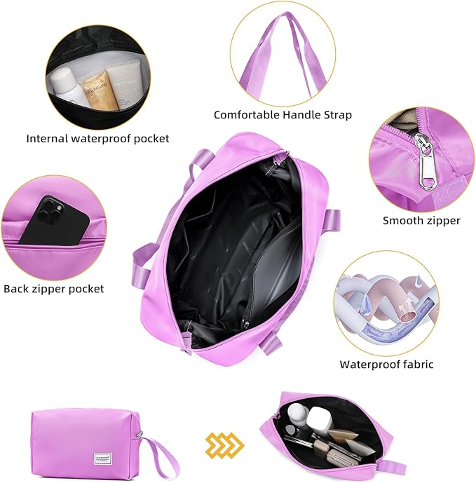 LARVENDER Luggage Sets 3 Piece, Hardside PP Carry On Suitcase with 360° Spinner Wheels TSA Lock Luggage Sets for Women, Neon Pink