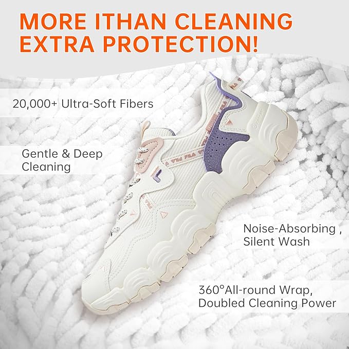 2PCS Shoes Washing Machine Bags, Laundry Shoe Bag for Washer and Dryer, Reusable and Durable Zipper Sneaker Shoe Washing Bag, Tennis Shoes Cleaning Bag for All Shoe Types (Pure white)