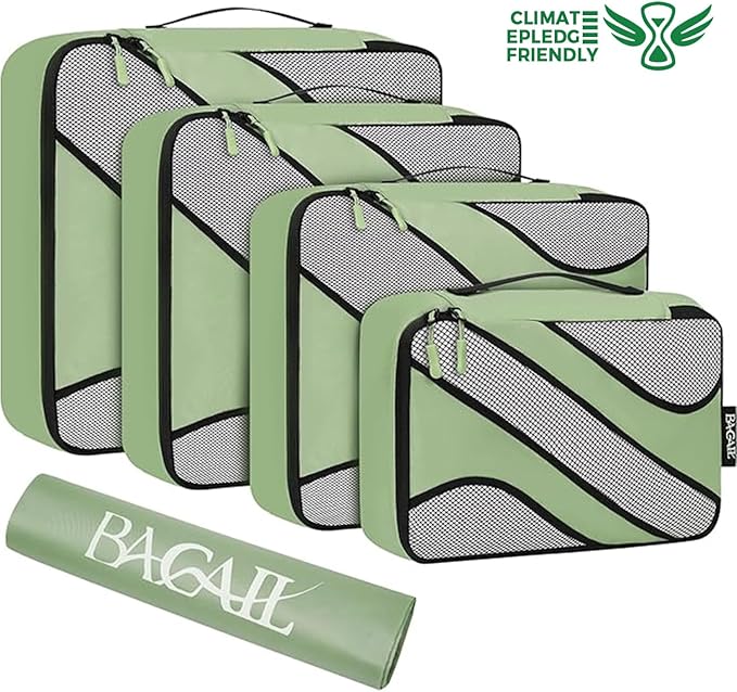 BAGAIL 6 Set Packing Cubes,Travel Luggage Packing Organizers