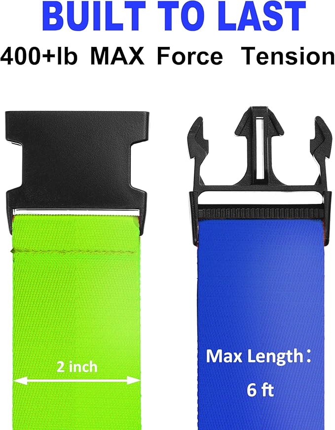Luggage Straps for Suitcases TSA Approved Travel Belt 4 Pack by Chelmon (Mixed Colors)