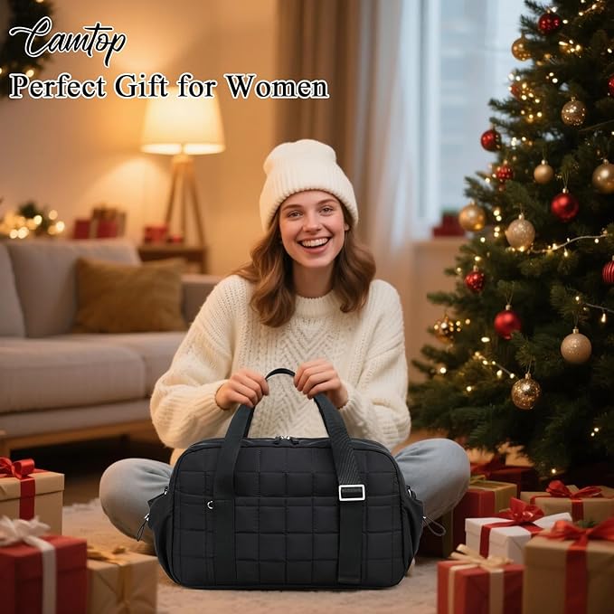 CAMTOP Gym Bag for Women, Lightweight Duffle Bag for Travel With Insulated Pocket and Wet Pocket, Small Carry On Bag for Dance Yoga Work