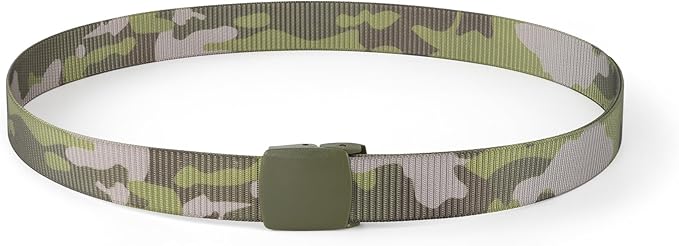 Mile High Life Nylon Web Belt Outdoor Military Belt With TSA Safe Plastic Buckle Belt