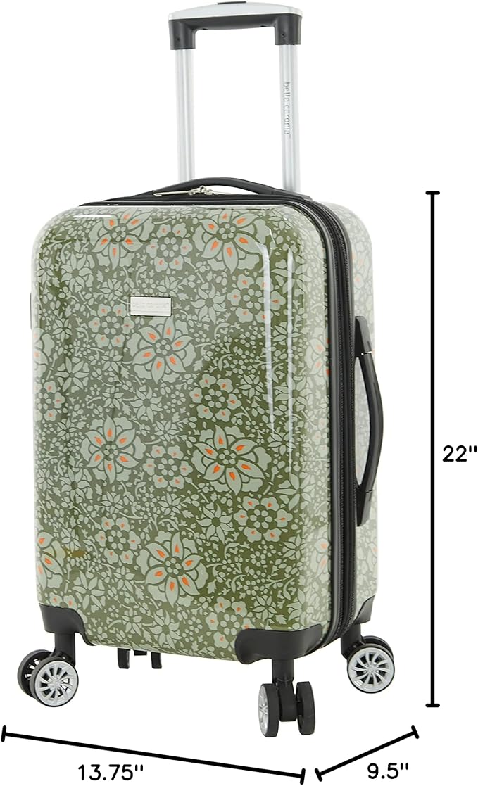 Travelers Club Unisex Bella Caronia Deluxe 20", 3 Piece, or 7 Piece Luggage & Travel Accessories Set Jamila