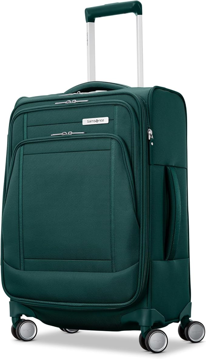 Samsonite UpLIFT Lightweight Softside Carry-On Luggage with Spinner Wheels - Expandable - Airline-Approved, Polyester Soft Suitcase for Ultra Light Travel - Emerald Green