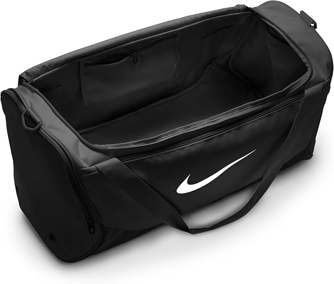 Nike Brasilia Duffel (Medium), Black/Black/White, MISC