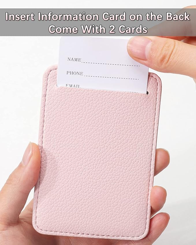 3 Pack Luggage Tags - Quick Install, Privacy Protection, Airplane Travel Essentials for Suitcases, Durable Leather - Lichee Light Pink