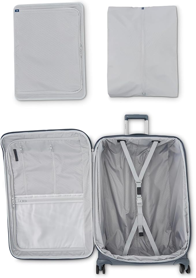 Samsonite Elevation Plus 30-Inch Large Checked Luggage - Expandable Softside Spinner Suitcase - Slate