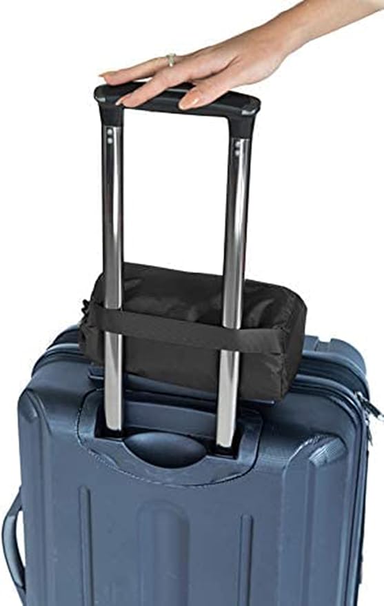 BlueHills Ultra Compact Travel Blanket 2 Pack Large Soft Cozy Portable Blanket Sheet with Carry Case and for Flight Airplane Car Layover Camping Hotel C203-2PK-Black