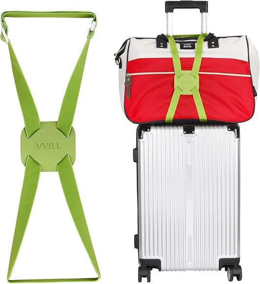 VVILL Bag Bungee, Luggage Straps Suitcase Adjustable Belt - Lightweight and Durable Travel Bag Accessories