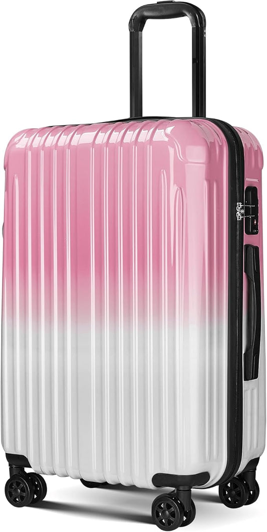 Carry on Luggage - Airline Approved Suitcases with Spinner Wheels, Built-In TSA Lock，Hard Shell Expandable Suitcases